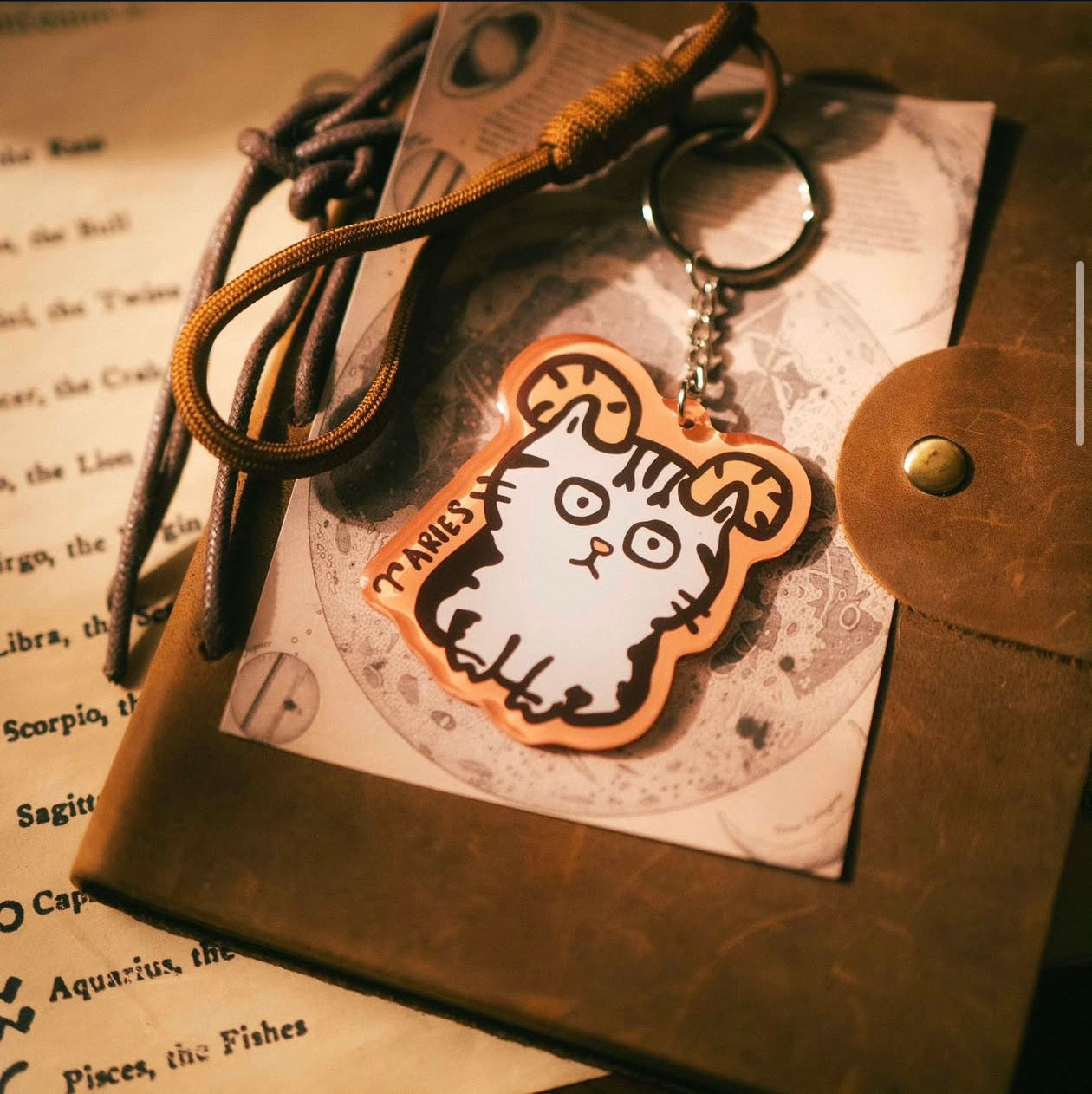 Meowodiac Keychain
