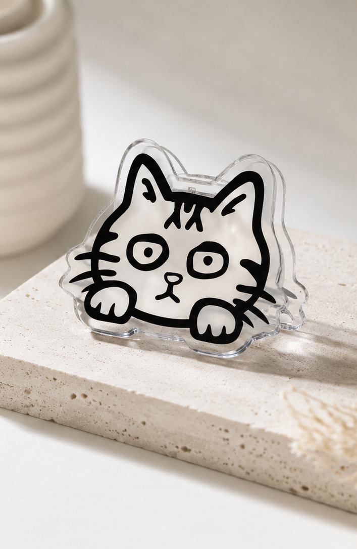 MOMO Peek-A-Boo Acrylic Clip