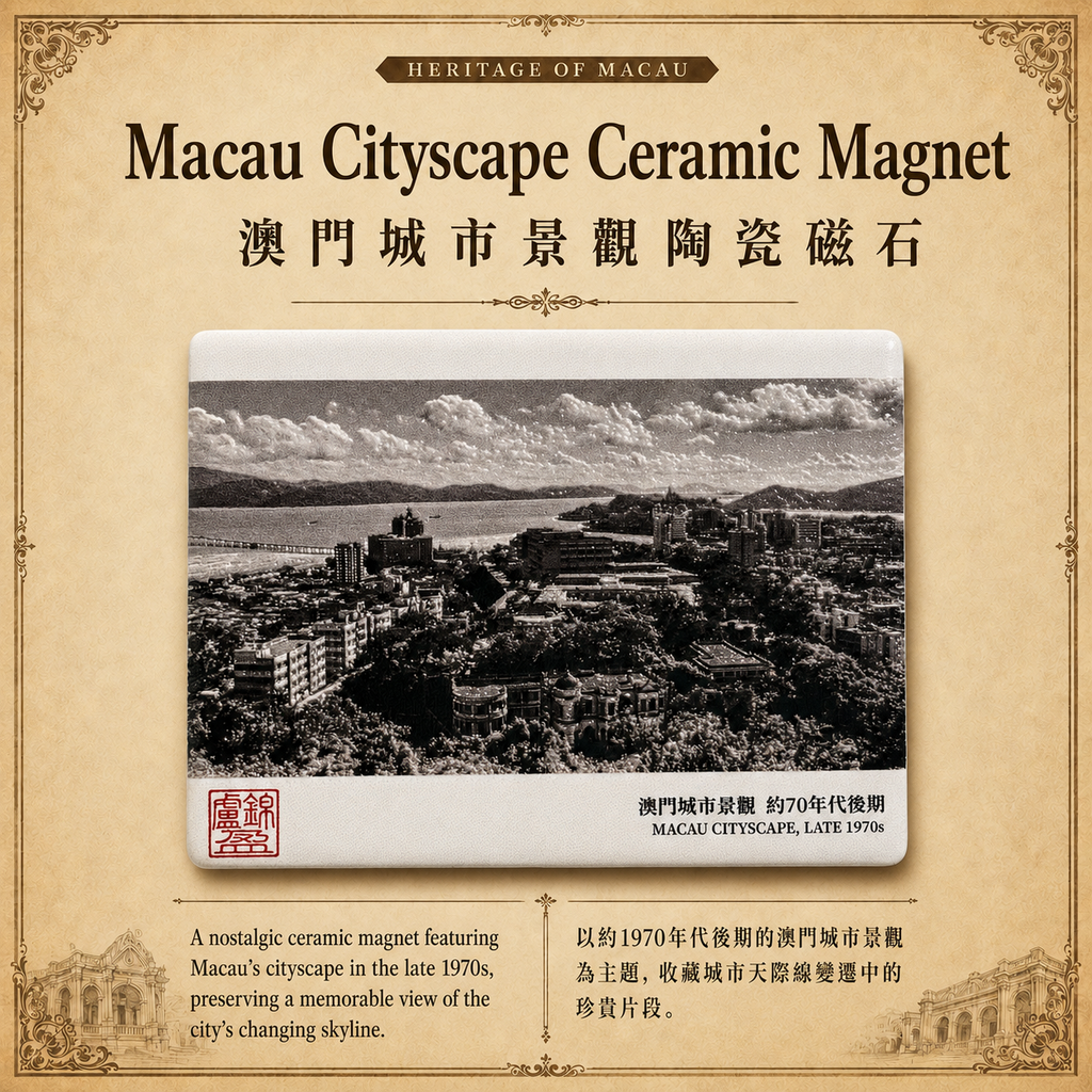 Memories of Old Macau Ceramic Tile Magnet Set