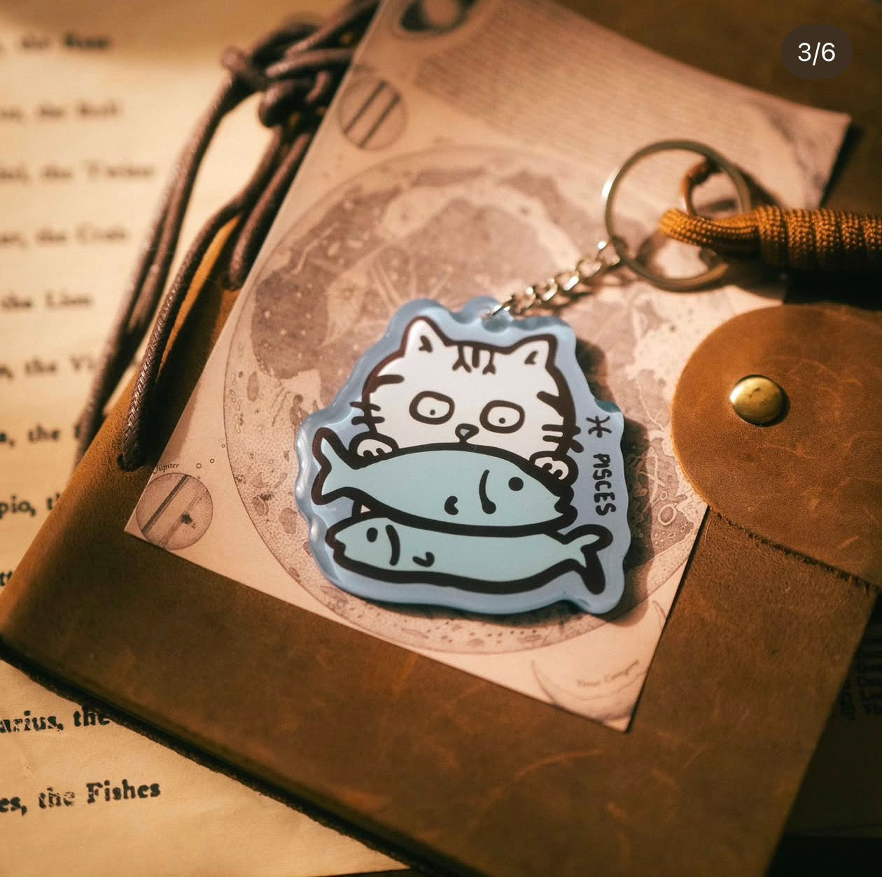 Meowodiac Keychain