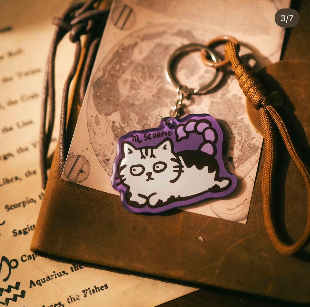 Meowodiac Keychain